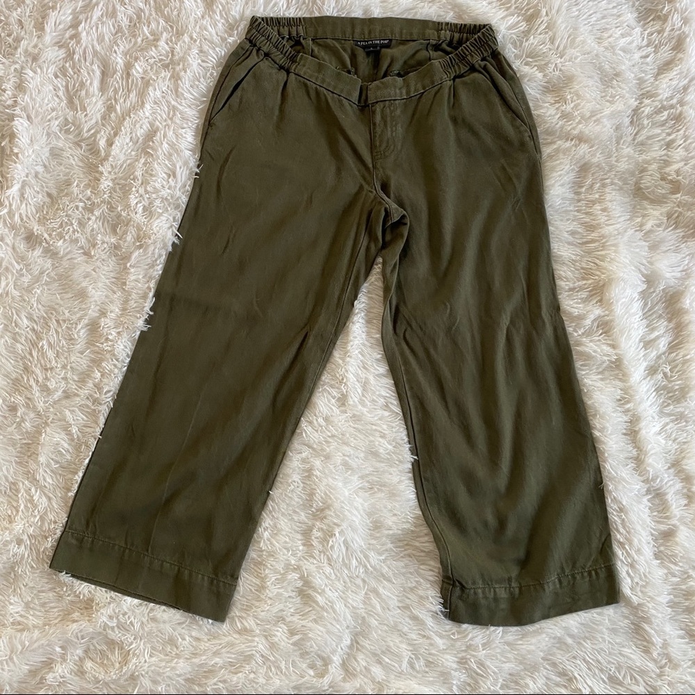 A Pea in the Pod Wide Leg Cropped Maternity Pants